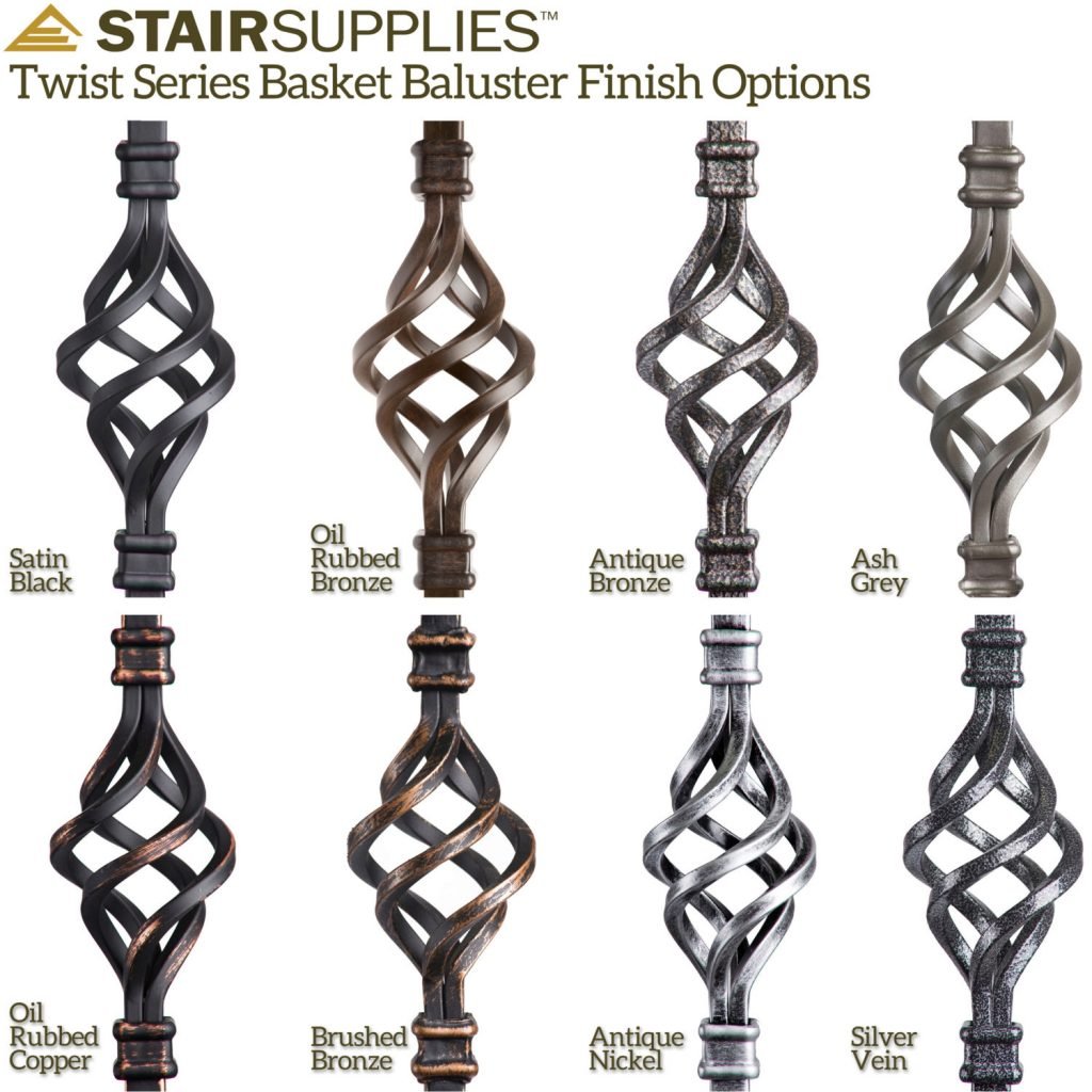 Twist Series Basket Baluster Finishes