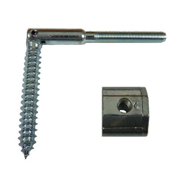 1 Blister Pack with Wood Plugs Zipbolt 11.560 Angled Rail Bolt