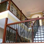 Turned Newels with Iron Balusters