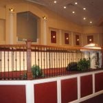 Box Newels with Traditional Iron Balusters