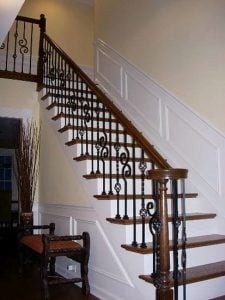 2 Iron Stair Spindles for any balustrade type baubles 