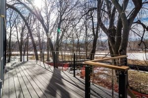 Black and Intermediate Cable Railing Posts