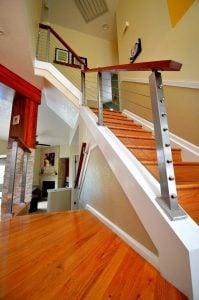 Angle Foot Cable Railing Posts