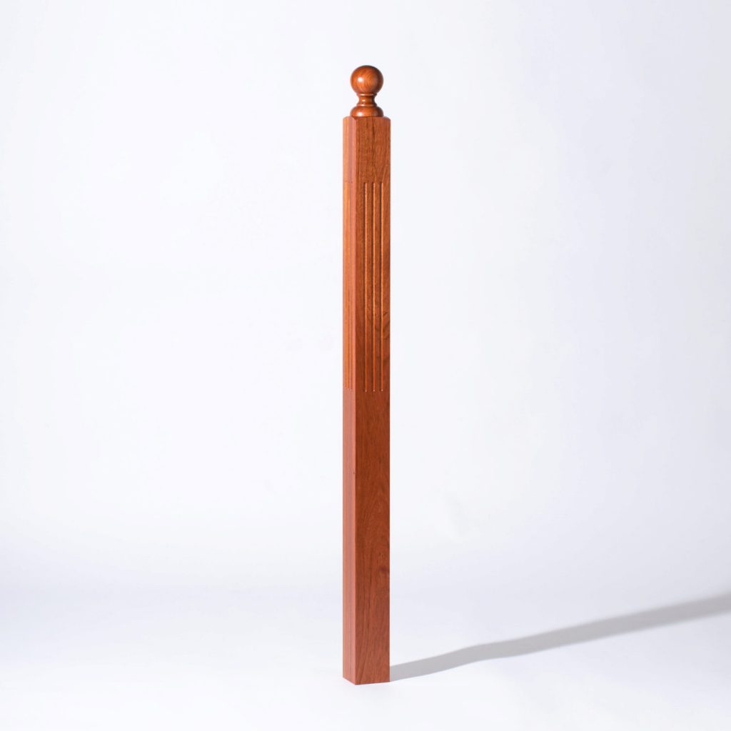 4005F Fluted 3 1/4" Newel - StairSupplies™