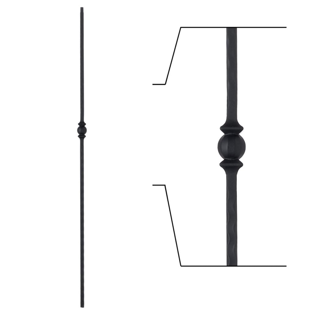 16.1.26 Single Knuckle Iron Baluster StairSupplies™