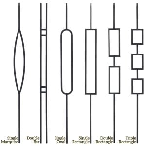 Wrought Iron Balusters Metal Spindles Iron Stair Railing