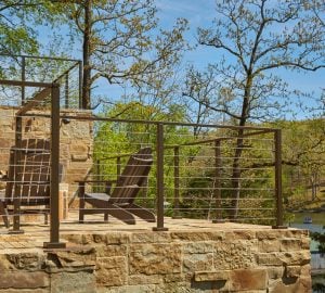 Flat Top Posts with Bronze Powder Coat