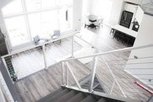 Apollo White Posts in Modern Home