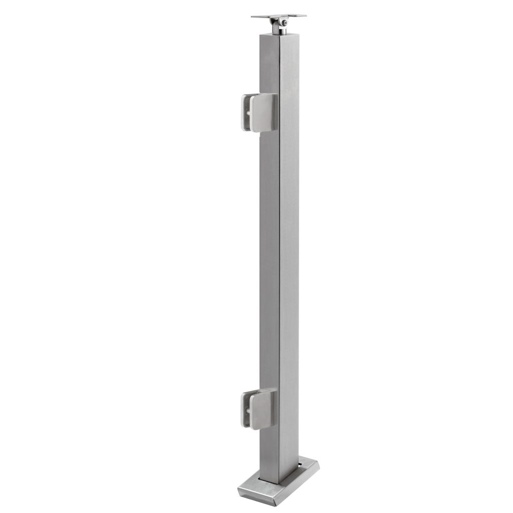 Surface Mount Angle Foot Universal Top 2" Square Glass ...