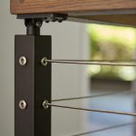 stainless steel wiring in metal post