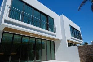 cable rail juliet balcony made from surface mount posts