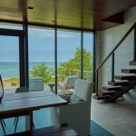 Interior Floating Stairs in Beach House