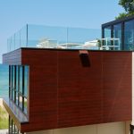 Completed Project Photo of Glass Railing on Beach House