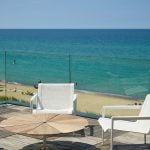 Glass Railing Overlooking Beach