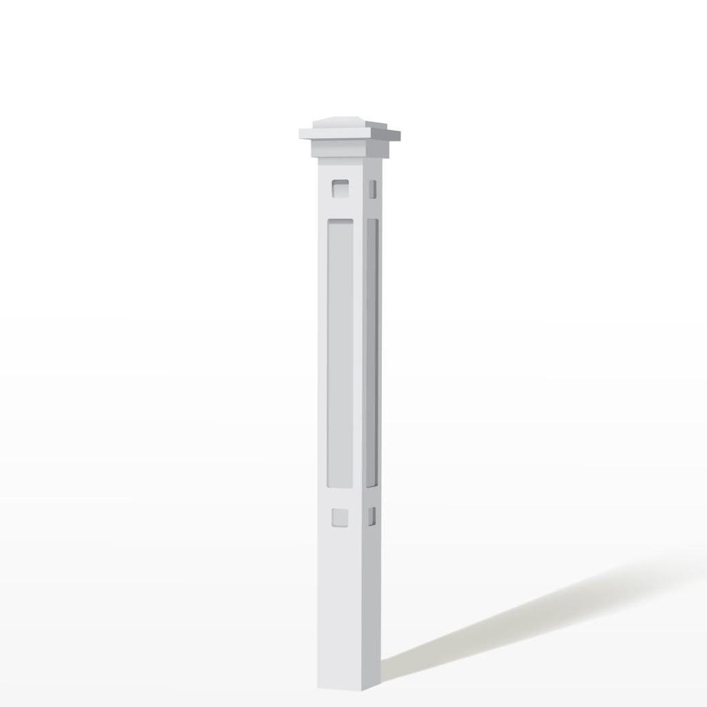 4110 White Paint 'Extreme' Box Newel