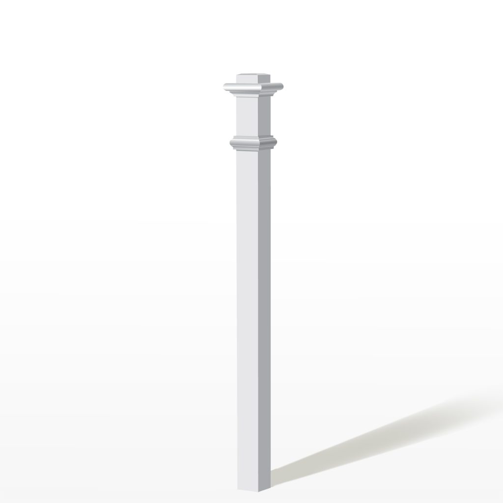 4600 White Paint Ranch Newel
