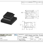 2370 1/2" Square Level Shoe - Round - Image 3