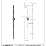 2552 Single Basket Iron Baluster - Image 3