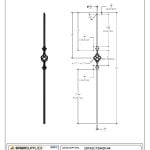 2558 Knuckle Basket Iron Baluster - Image 3