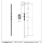 2560 Single Ribbon Iron Baluster - Image 3