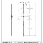 2570 Gothic Knuckle Iron Baluster - Image 3