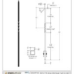 2650 Knee Wall Single Twist Iron Baluster - Image 3
