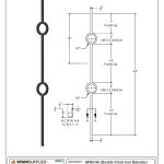 2931 Double Circle Iron Baluster - Image 3