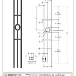 2933 Triple Bar Iron Baluster - Image 3