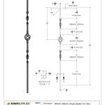2962 Ribbon Single Basket Iron Baluster - Image 3