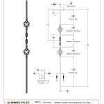 2963 Ribbon Double Basket Iron Baluster - Image 3