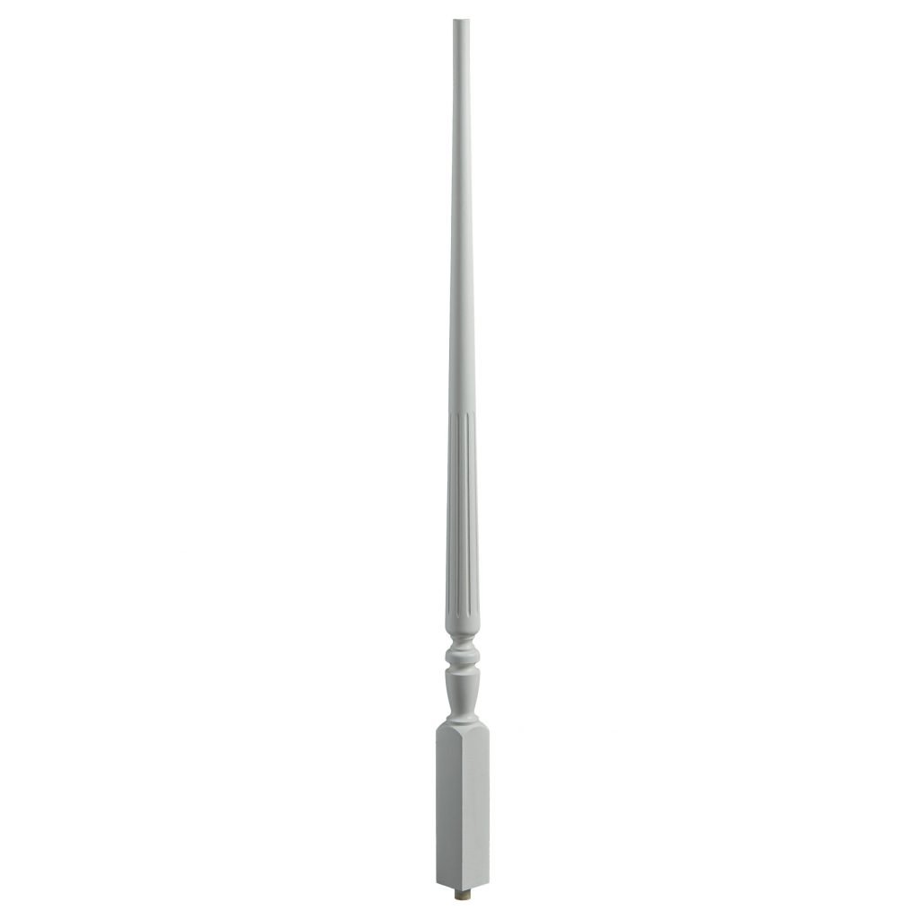 Chippendale Fluted Pin Top Wood Baluster C-5211