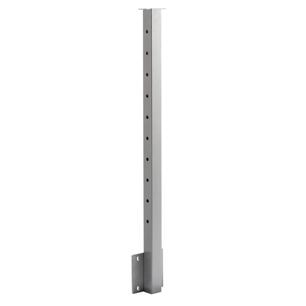 Side Mount Flat Top Square 2" Cable Railing Post