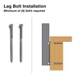 Bump Out Slim Side Mount (Fascia) Universal Top Square 2" Rod Railing Posts - Image 5