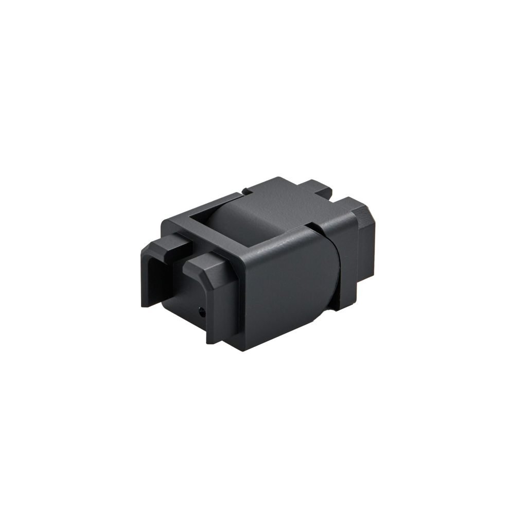 Glass - 1-1/2" Square Adjustable Coupler-Vertical