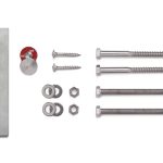 Bump Out Slim Side Mount Flat Top Square 2" Cable Railing Post - Image 2